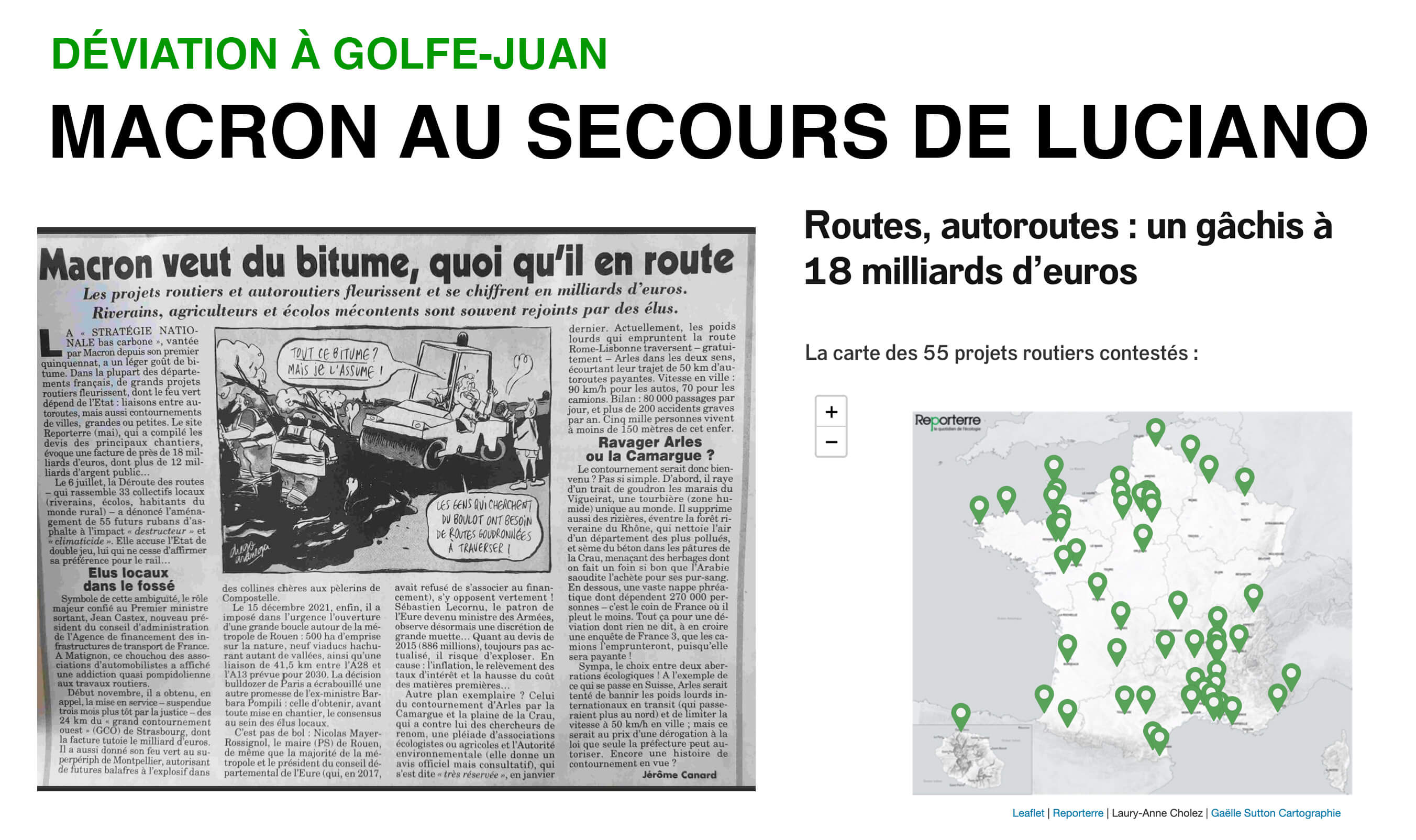 Macron au secours de Luciano